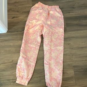 Misguided Silk-like, cargo-cut, stretch Fashion pants